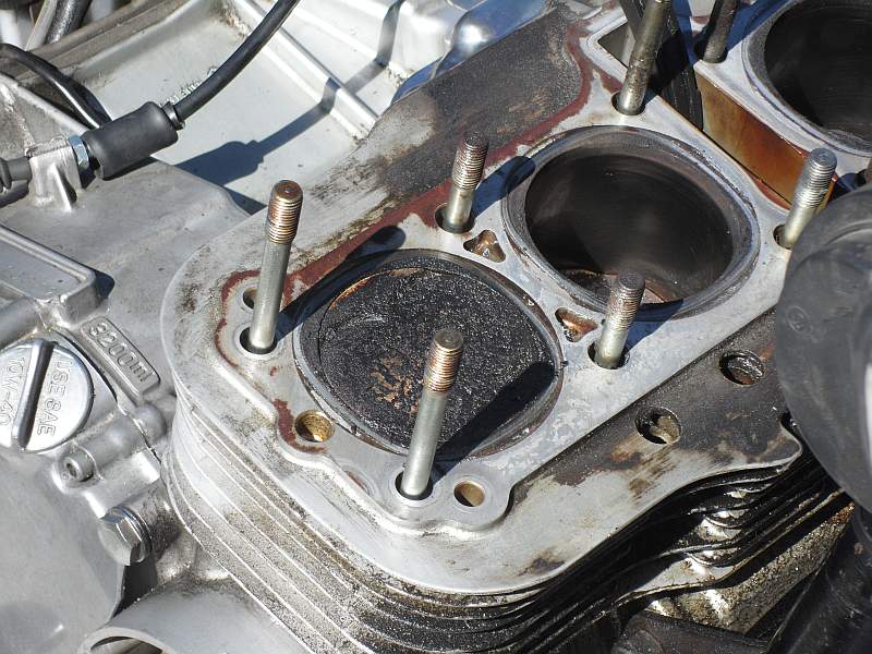 GS1100 with cylinder head removed